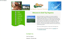 Desktop Screenshot of goldtoporganics.com